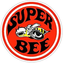 Super Bee Charger Vintage Drag Racing Sticker Decal NHRA Rat Rod Street Rod