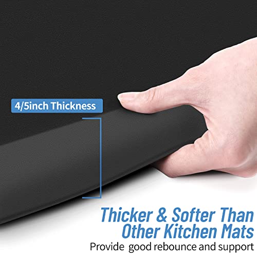 Steplively 4/5 Inch Thick Kitchen Mat - Cushioned Anti Fatigue Mats For Kitchen Floor - Easy To Clean, Waterproof, Non-Slip Kitchen Rug For Sink thumb #1