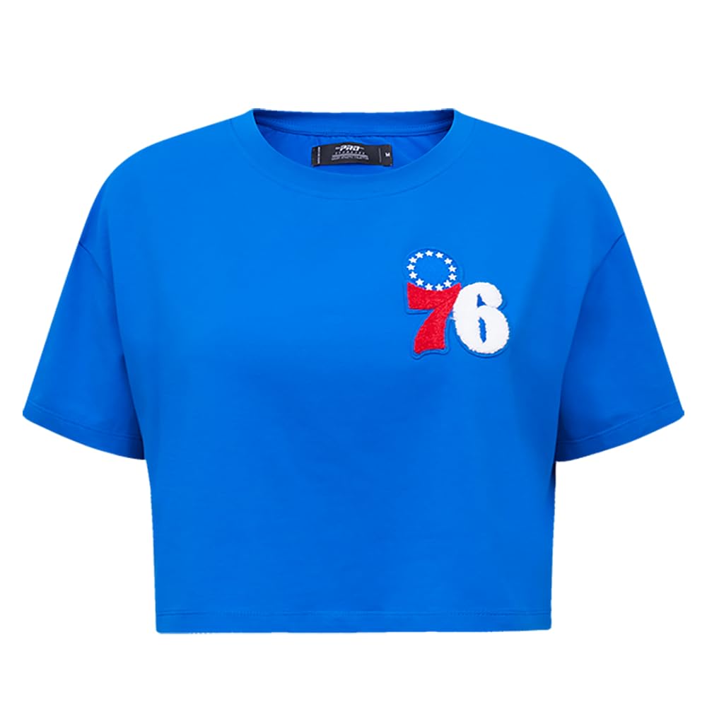 Womens NBA Classic Chenille Cotton Short Sleeve Boxy Tee โ image 1