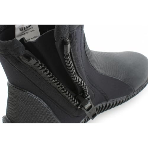 SEAC Regular 5 mm Premium Neopren-Nassanzug Stiefel mit rutschfreier Sohle und Seitenreißverschluss