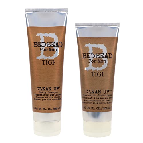 Tigi Bed Head Men Clean Up Combo Shampoo 8.45 Oz. Conditioner 6.76 Oz