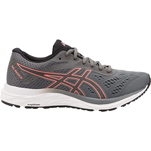 ASICS Women's Gel-Excite 6 Running Shoes, 6, Steel Grey/Papaya