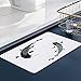 Memoria Piso Baño Alfombra Absorber Alfombra de,Acuarela Koi Pez Tradicional Oriental Piscis Río Naturaleza AnimalAlfombra Antideslizante Alfombra Espuma (60*100cm)