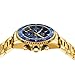 BIDEN Mens Watches Chronograph Gold Blue Stainless Steel Waterproof Date Analog Quartz Watch Business Casual Fashion Wrist Watches for Men