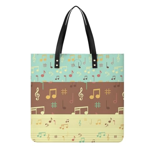Grand tote bag musique femme grand sac à main cabas toile de voyage