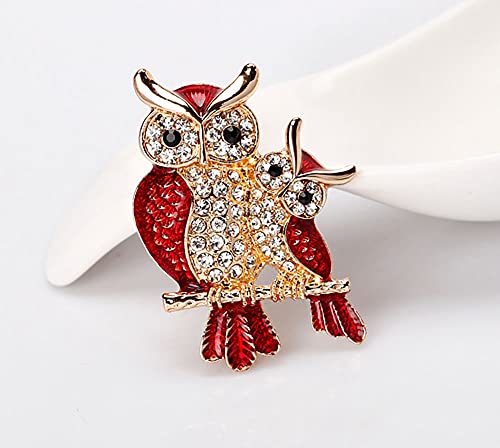 Xjoyous Brooch Owl Shape Rhinestone Covered Crystal Beauty Brooch Pin Scarves Shawl Clip For Women Ladies #TOP6