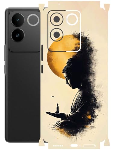 Image of AtOdds - Full Body Back Screen Guard Protector Film - Lamination Wrap Skin Sticker Compatible with IQOO Z7 PRO (5G) | Scratchproof Matte Finish (Divine)