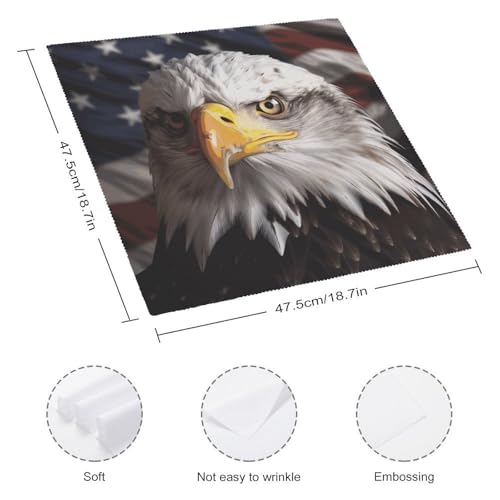 Servilletas de Tela con Bandera América y Águila 4 PCS miniatura 2
