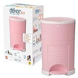 Dekor Plus Hands-Free Diaper Pail | Soft Pink | Easiest to Use | Just Step – Drop – Done | Doesn’t Absorb Odors | 20 Second Bag Change | Most Economical Refill System |Great for Cloth Diapers