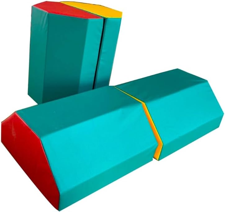 Split octagonal pillar Gymnastics octagonal tumbler Rolling gymnastics mat Physical fitness octagonal foam pad Detachable custom gymnastics mat