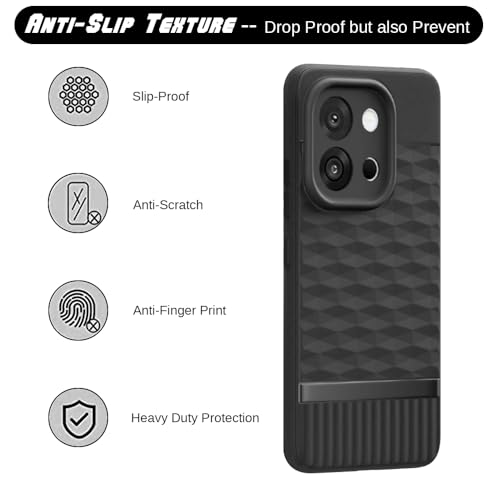 Image of Shockproof Case for OnePlus 13s 5G / 13T 5G | Full Camera Protection | TPU Flexible Back Cover for OnePlus 13s 5G / 13T 5G (Matte Black)