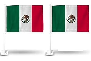 AES 2X Mexico Mexican World Cup Soccer Car Flag Flags for CAR...