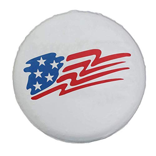 HEALiNK Spare Tire Cover 14 inch Waterproof PVC Leather Wheel Cover American Star Universal for Jeep Wrangler RV Trailers Toyota RAV4 Honda Hummer Car Tire Diameter 23-27 inch