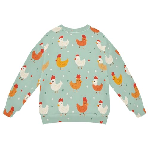 Little Boys Animal Print Fleece Lined Crewneck Sweatshirt Lounge Tops Long Sleeve Pullover2