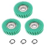 AS Axis Spindleon 3 Stück 36T Nylon Skew Gear mit 608 Kugellagern, 8 x 11 x 38,5 mm für Elektrofahrradmotor