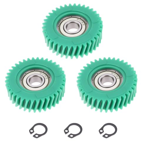AS Axis Spindleon 3 Stück 36T Nylon-Schrägzahnräder mit 608-Lagern 8x11x38,5 Mm für Elektromotoren für Fahrräder