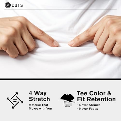 Clothing Men's Premium AO V-Neck Casual Short Sleeve T-Shirt | Classic Curve Hem | PYCA Pro Soft Fabric4