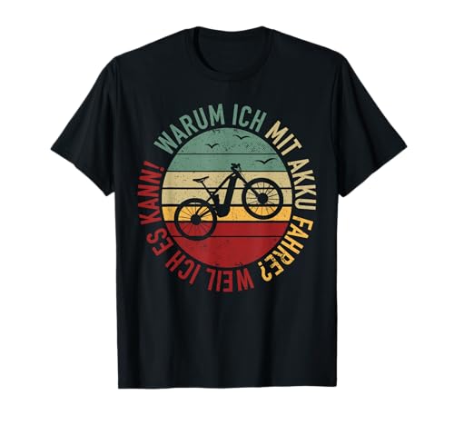 eBike Fahrradfahrer Elektro Akku E-Bike Fahrrad Mountainbike T-Shirt