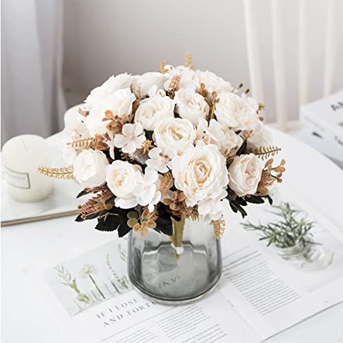 【Sovo Servizio Clienti si desiverd】:Contenuto della confezione: 3 pezzi mazzi di fiori artificiali,(il vaso non è incluso).Ci sarebbe polvere accumulata se si mettono i fiori di seta in un luogo per molto tempo.È possibile utilizzare l'asciugacapelli con vento freddo per rimuovere la polvere.Qualsiasi domanda o suggerimento si prega di sentirsi liberi di contattare con noi da Amazon message center.