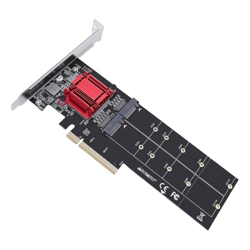 Jiawu �u���P�b�g�t���f���A�� NVMe PCIe �A�_�v�^�[�ARIITOP M.2 NVMe SSD ���� PCI-e 3.1 X8/x16 �J�[�h���T�|�[�g M.2 (M �L�[) SSD 22110/2280/60/42/30�A2 Gbps ���x