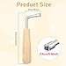 XLIUAX Lyre Tuning Wrench, 4mm/0.15in Lever Harp Wrench L-Shape Kantele Tuning Key Tool for Lyre Harp Kantele Small Stringed Instruments