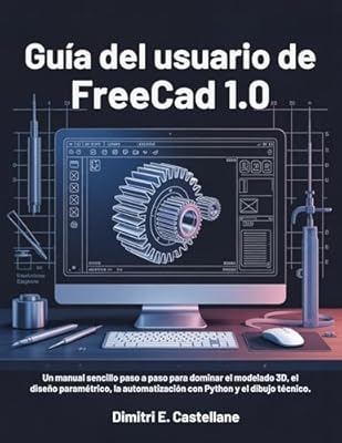 Guía del usuario de FreeCAD 1.0: Un manual sencillo paso a paso para dominar el modelado 3D, el diseño paramétrico, la automatización con Python y el dibujo técnico. | Ya disponible en tu tienda friki favorita! En mundofriki.es!