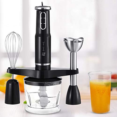 600W 5-In-1multifunktions-stabmixer, 3-Gang-stabmixer mit hackschüssel, zerhacker, schneebesen, Becher für