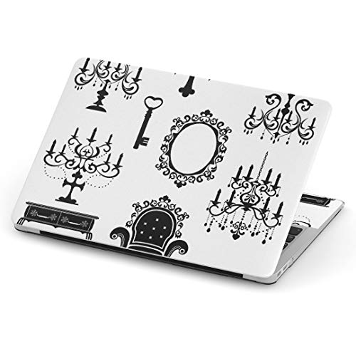 MacBook Air 13inch A1466 / A1369 専用スキンシール 2010~2017モデルまで対応 マックブック エア Mac Air 13インチ ノートブック フィルム ステッカー アクセサリー 保護 009152 おしゃれ 黒 イラス