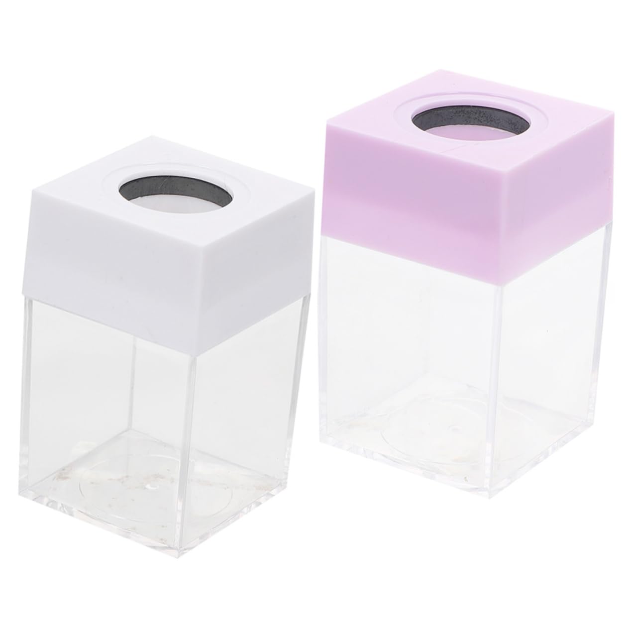 SHINEOFI 8pièces Distributeur De Trombones Magnétiques Créatif Transparent Pour Bureau Et Organisation Des Fournitures