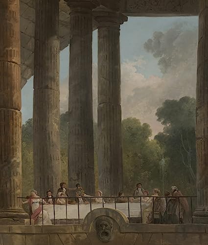 Toile Hubert Robert Banquet dans les Ruines pour Habiller un Grand Mur