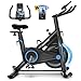 Heimtrainer Fahrrad mit App, CHAOKE Profi Ultra-Leiser Indoor-Hometrainer mit Magnetwiderstand, Ergometer Heimtrainer mit V-Stabil-Basis, Superweichem und Atmungsaktivem Sitz, Bis 160KG