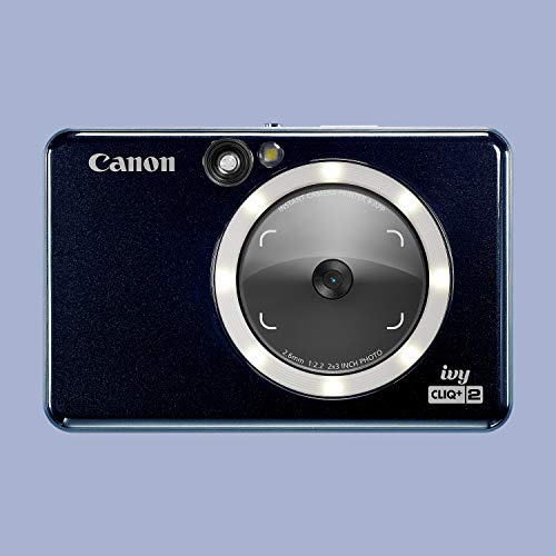 Canon Ivy CLIQ+2 Instant Camera Printer, Smartphone Printer, Midnight Navy (4519C005)