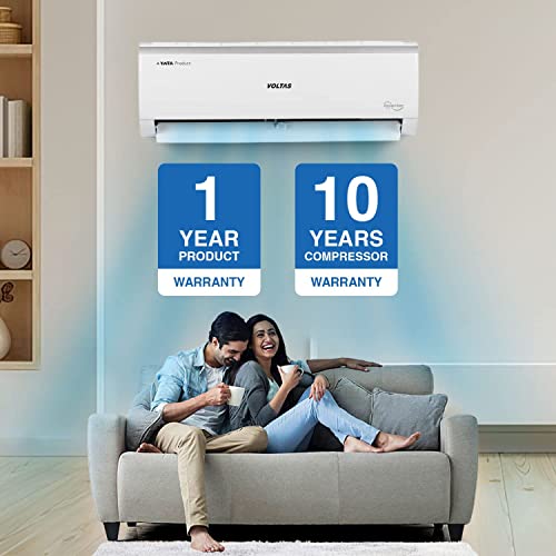 Image of Voltas 0.8 Ton 3 Star Adjustable Inverter Split AC(Copper, 103V Vectra Elite, 2023 Model, 4-in-1 Adjustable Mode, White)