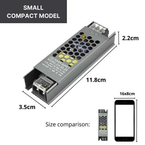 Alimentatore LED 24V 45W NUOVA GERMANY - Trasformatore Per Strisce LED, Luci Cucina E Specchio | Stabilizzato E Silenzioso