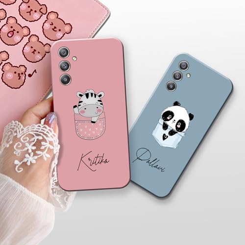 Image of COLORflow Polycarbonate Back Cover Case Compatible With Samsung A34 5G|Cute Pocket Cartoon Customized Back Cover Compatible With Samsung Galaxy A34 5G,Assorted