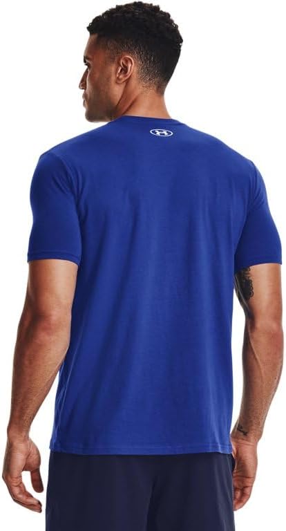 Under Armour Mens UA Baseball Script Short Sleeve T-Shirt - Quick-Drying Cotton Blend