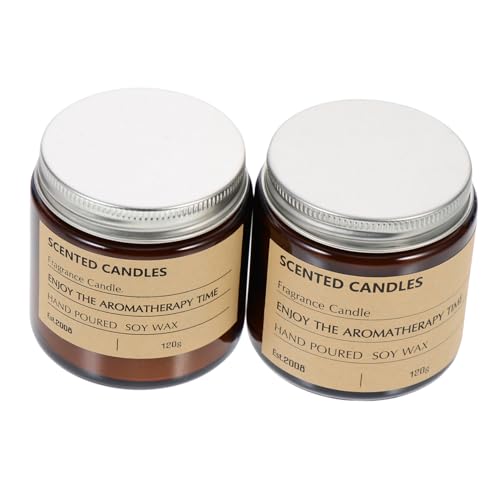 BESTYASH 2pezzi Candele Profumate Aromatiche Decorative per Casa Candele per Aromaterapia Articoli per Casa e Feste di Natale Compleanni Matrimoni