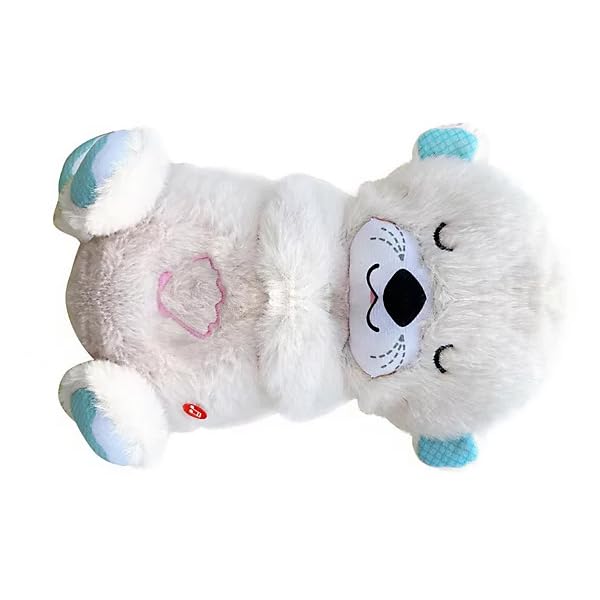 Image of Rabbit Sleeping Breathing Teddy with Music and Light Soft Toy for Girls Huggable Heart Beat Plush Toys for Kids & Babies Cuddly Animal Stuff Huggable Gifts for Toddlers White 32 cm