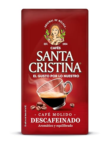Santa Cristina Café Molido Descafeinado 250g - 4 paquetes, 4 unidad, 4