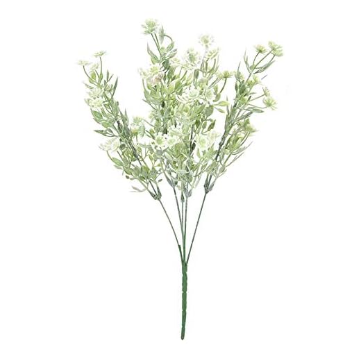 Flores de Margaritas Artificiales, Ramo de Margaritas Artificiales Blancas de 3 Cabezas, Flores Artificiales de Margaritas, Ramo de Margaritas Blancas de Imitación, Arreglo Floral para Decoración del