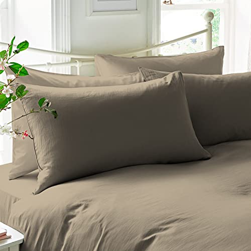 Superior Badetuch-Set 2-teilig – Langstapelige Gekämmte Baumwolle, 86,4 X 172,7 Cm, Grau, Saugstark