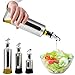 Produktbild TOPZONE Ölspender, Olivenöl- und Essigspender-Flaschenset, Klarglas-Ölflaschengießer mit Edelstahlbehälter