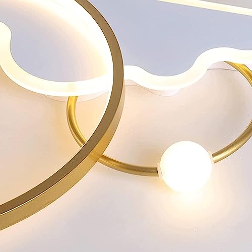 Plafonnier LED dimmable bleu 40cm HAZARA avec télécommande - 6