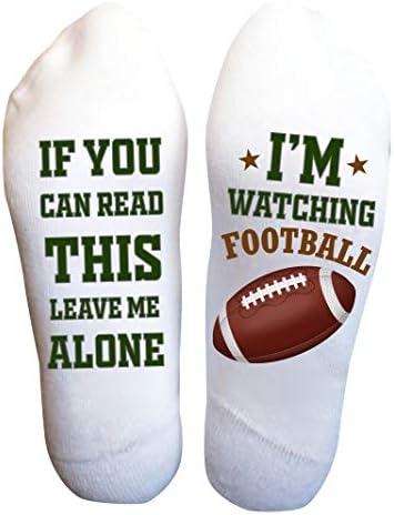 Designs by Kary Watching Football Socks for Men and Women Game Day (Watching Football)