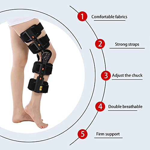 Knee Brace Hinged Knee Brace Rom Knee Immobilizer Brace Leg Braces Orthopedic Patella Knee Brace Knee Immobilizer Brace Support Orthosis Immobilization After Surgery For Left Leg And Right #TOP1