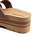 DREAM PAIRS Women's Platform Slides Sandals Comfortable Arch Support Footbed Two Strap Slip-on Fashion Beach Wedge Sandals,Size 12,Brown,DWUMSS2533
