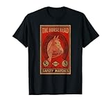 Matchbook Collector T-shirt Regalo Caballo Cabeza Partidos Camiseta