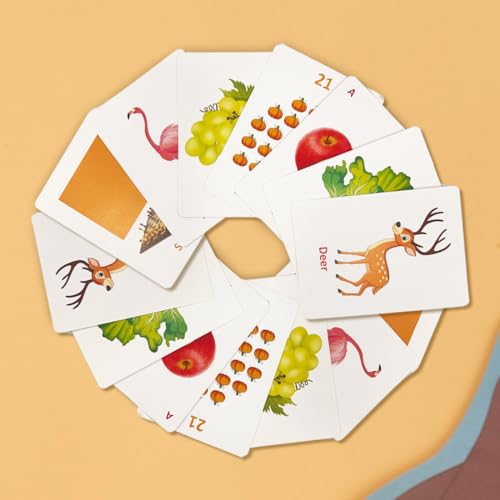 Image of Wembley Flash Card Board Games for Babies 0 to 6 Months Old Boy Girls Infant Early Learning Educational Montessori Toys for 1 2 3 4 Years Kids Cognitive Skills Activity Toys - Set of 196 Cards