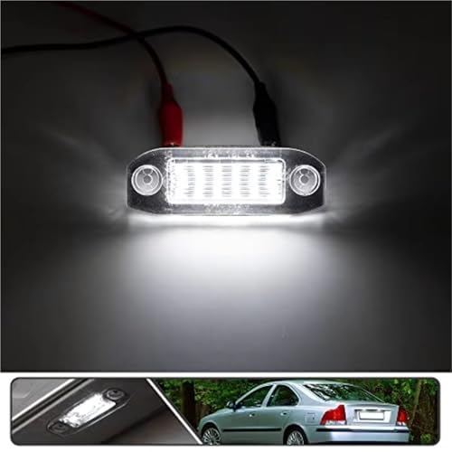 Lámpara de matrícula impermeable para coche Volvo V60 V70 C70 luz 4