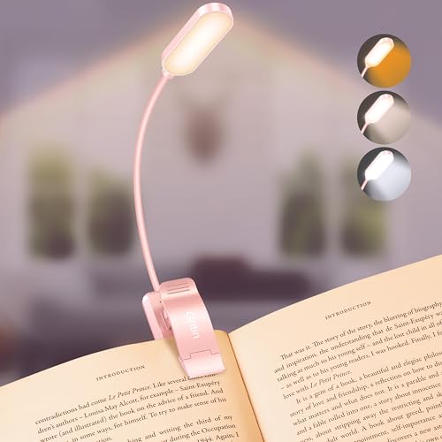 Gritin 16 LED Rechargeable Book Light for Reading in Bed